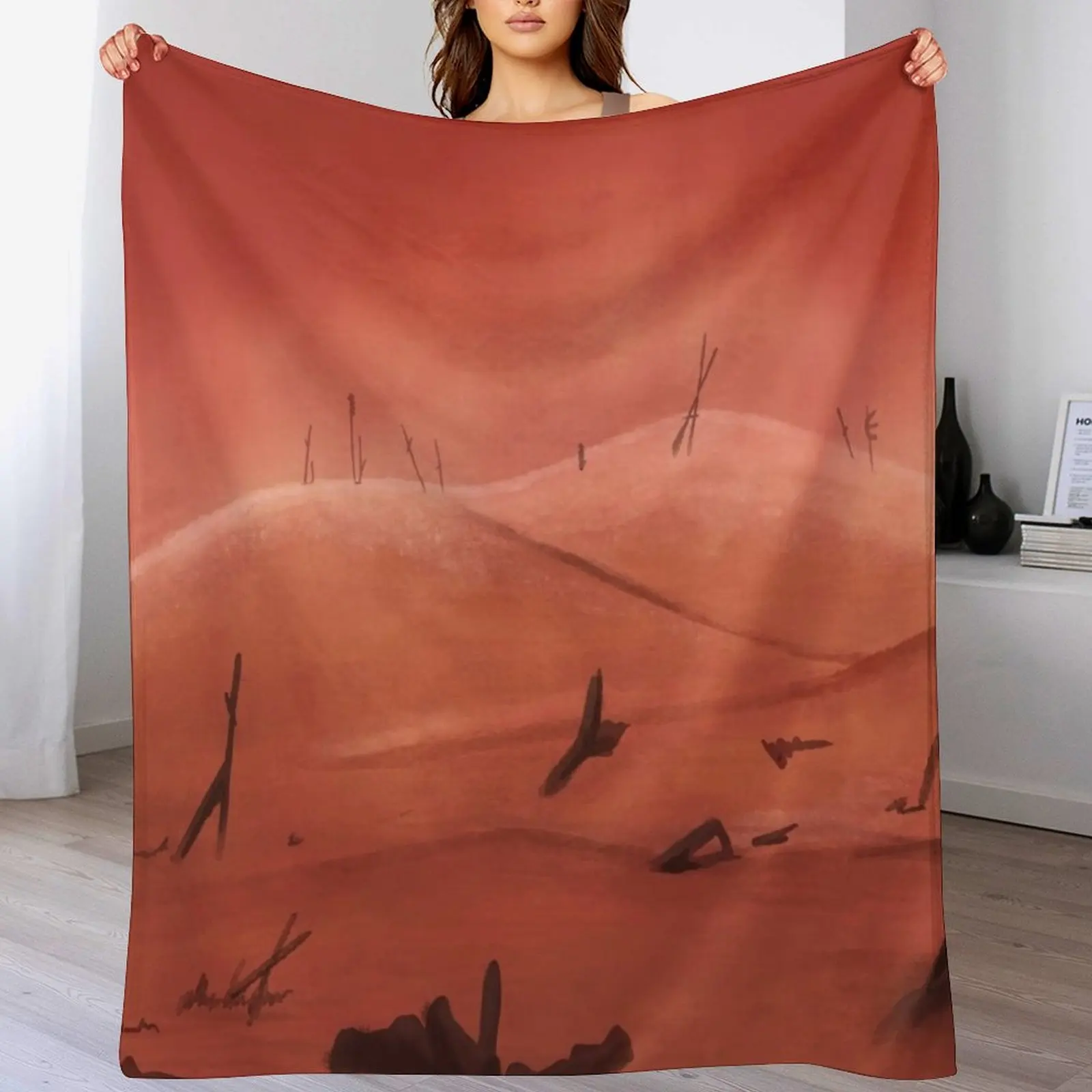 

Wailing Dunes - Radahn Boss Arena Throw Blanket Luxurious Soft Fuzzy Blanket for Sofa Bed