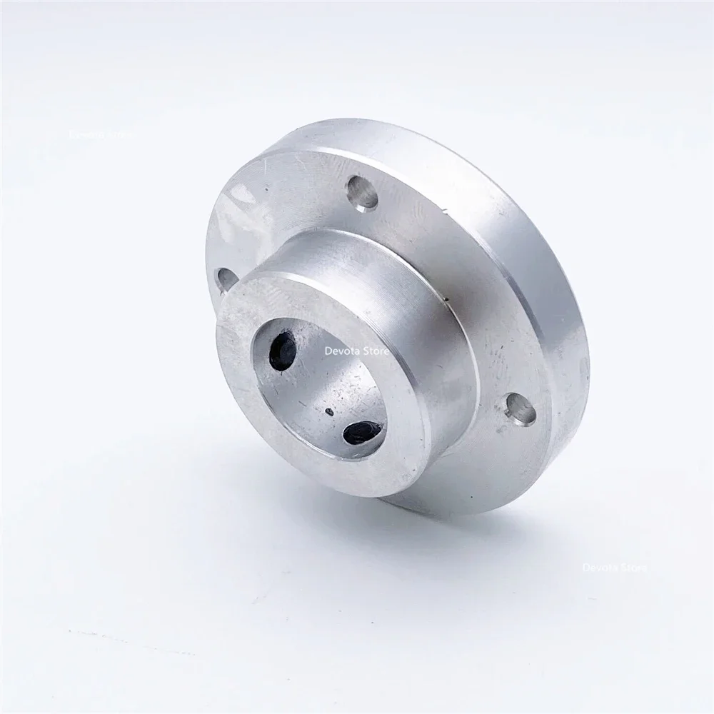 Aluminum Alloy Flange Coupling 5/6/6.35/7/8/9/10~22MM Hole-Keyway 50MM Rigid Transmission Shaft Connection