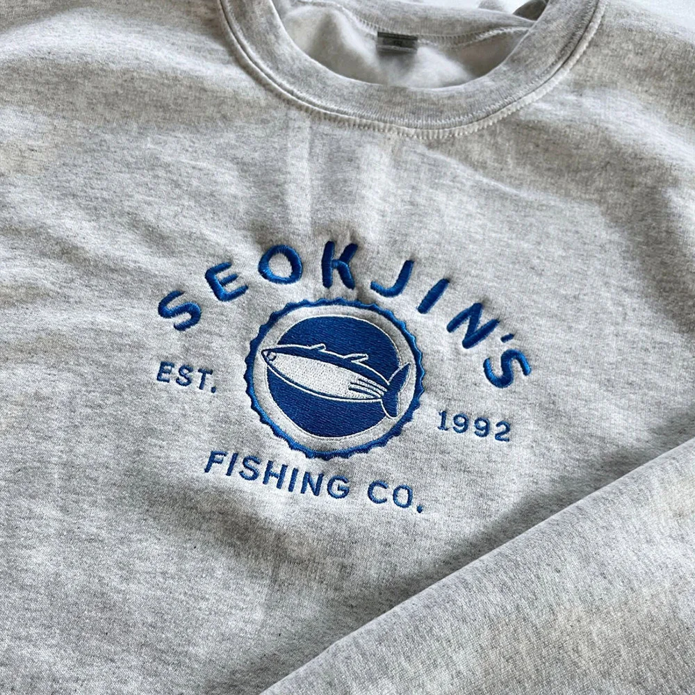 الصيد المشارك خطابات مطرزة للجنسين Crewneck بلوزات ريترو ستايل الخريف الشتاء سميكة الصوف الدافئة البلوز فضفاض البلوز