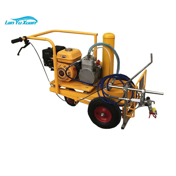 road line cold spray gasoline marking machine with hopper