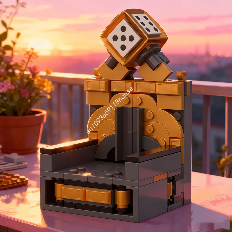 

115pcs MOC The Titular Throne Dice Brickheadz Model Building Blocks Construction Toy Creative Idea Christmas Gift Education Kids