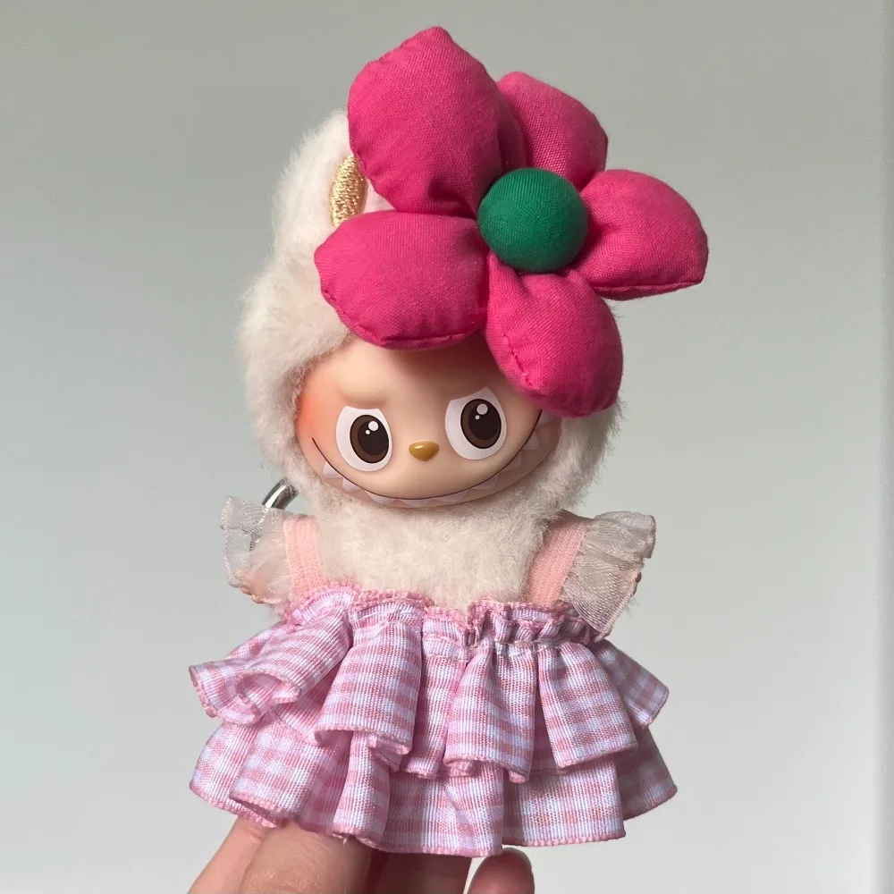 

Mini Labubu Clothes Dress Set For 10.5cm Labubu V4 The Monsters Pin Doll Clothes Outfit Accessories Ropa Labubu