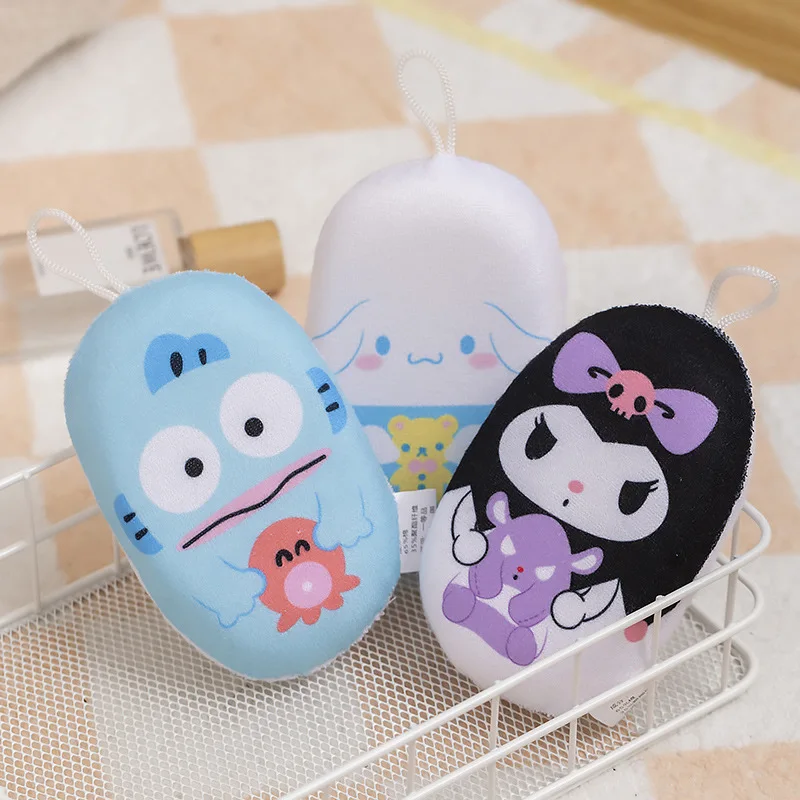 Sanrio home bath scrub Cute Hello Kitty bath bath ball girl heart soft bath flower scrubbing sponge bubble popping bubbling net