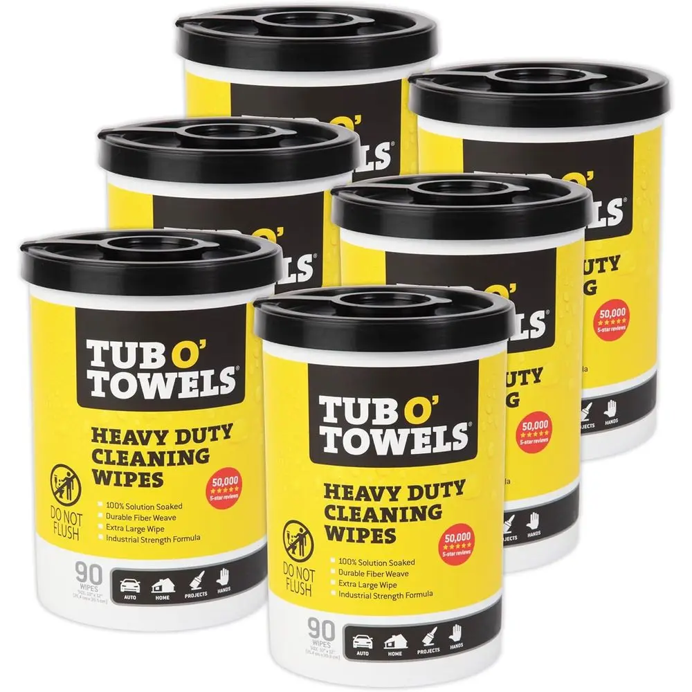 

Сверхпрочные многофункциональные чистящие салфетки 10x12, 90 штук, 6 упаковок