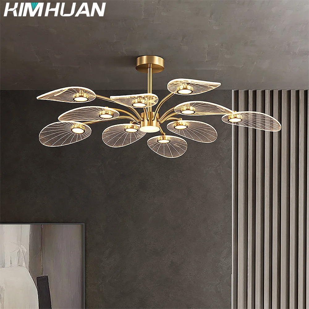 kimhuan ledceiling nordic pendant lamp lotus leaf design quarto sala de estar sala de jantar home luminarias decorativas 01