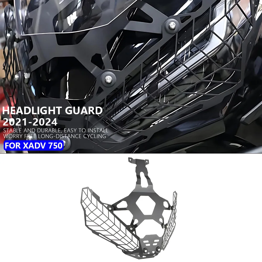 

FOR HONDA XADV 750 2021-2024 Motorcycle Headlamp Grille Cover Protector Headlight Guard Accessories