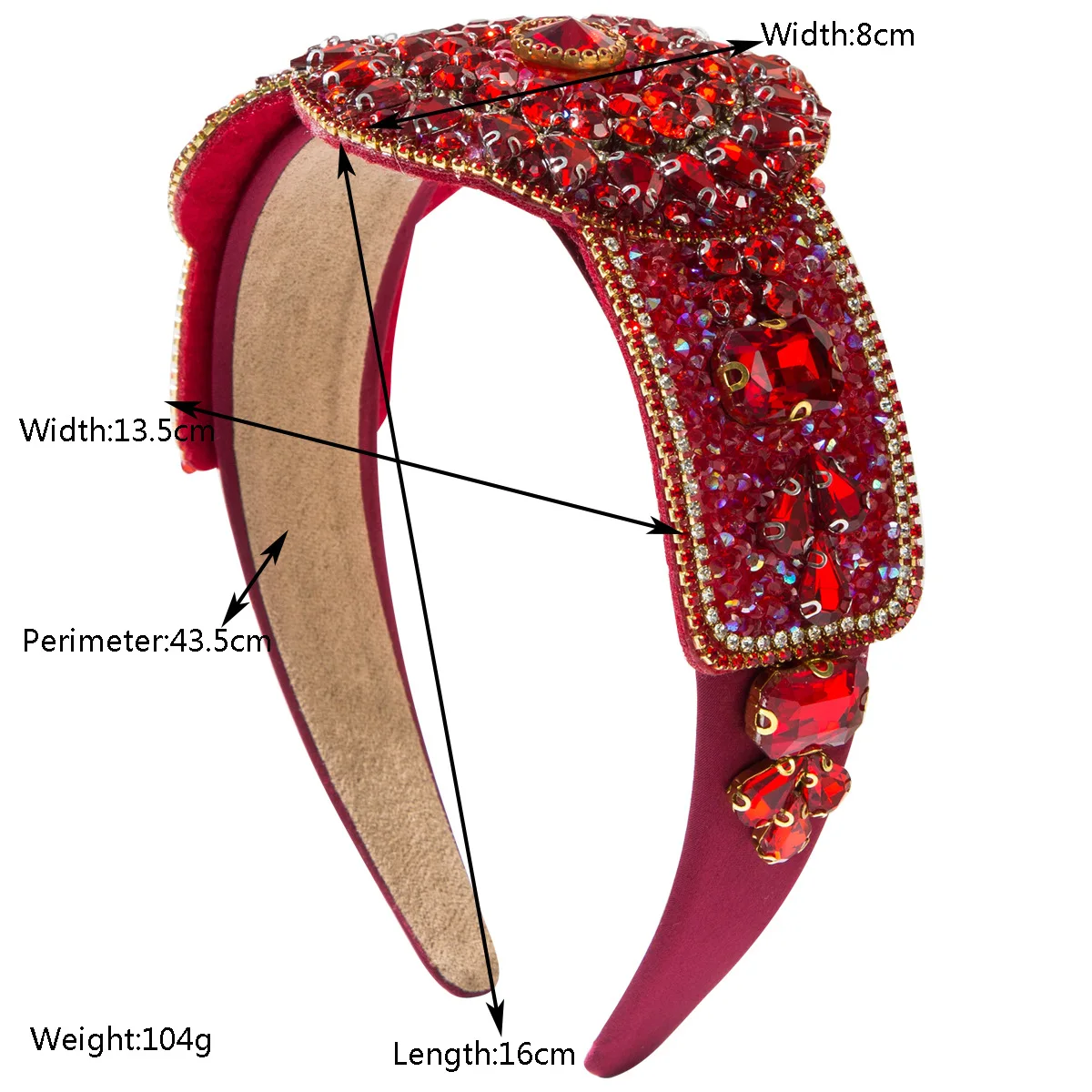 Heming headband French fashion retro baroque full diamond headband femininity court style shining dinner hair accessories