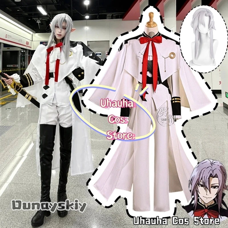أزياء أنيمي فريد باثوري التأثيرية {Uhauha Cos} أنيمي ساروف من نهاية عباءة القمم معطف زي قتال موحد عيد الميلاد زي امرأة #1