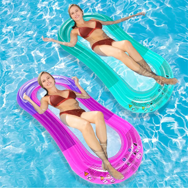 

Outdoor Inflatable Floating Row Water Hammock Swimming Air Mattresses Swimming Mattress Party Lounge Bed Bath Pool Mat Chair