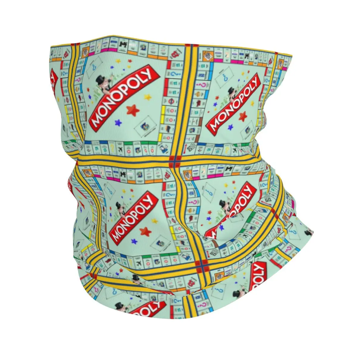 Monopoly Board Game Classic Bandana Neck Gaiter Printed Mask Scarf Multi-use FaceMask Outdoor Sports For Men Women Adult Winter