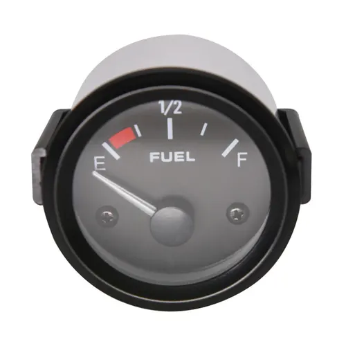 Imagen 2 del producto Medidor de nivel de combustible Universal de 2 ""y 52mm, medidor de coche, Sensor de flotador de combustible, puntero de luz LED blanco de 240-33 ohm, medidores de combustible de gasolina de 12V