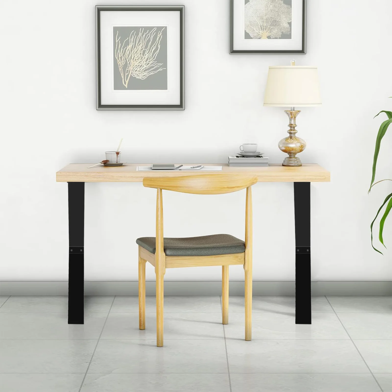 Nogi do stołu Metal 71cm, rama stołu X kształt, podstawa stołu do stół konferencyjny, stół jadalny, dwuczęściowy, wymaga instalacji