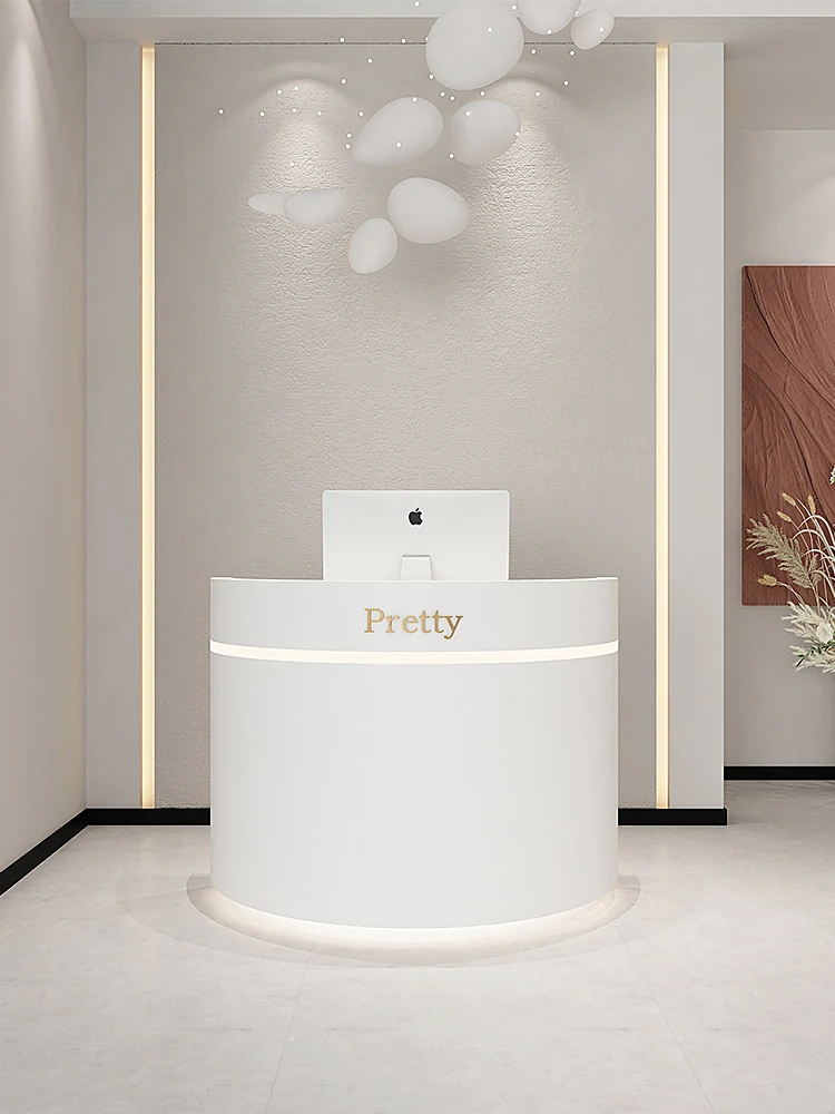

Beauty salon Small checkout page Clothing store Stall bar Curved front desk Reception desk