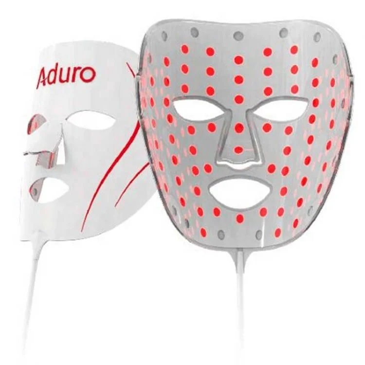 7+1 Light Therapy PDT LED Face Mask Silicone RGB 415nm LED with CE ISO Certification 86 Leds Aduro Anti-acne