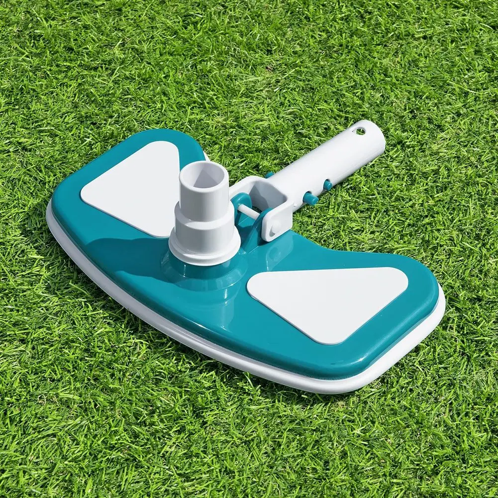 Pool Vacuum Head for Above Ground Pools with Stable Base Design to Minimize Tilting During Horizontal Movement