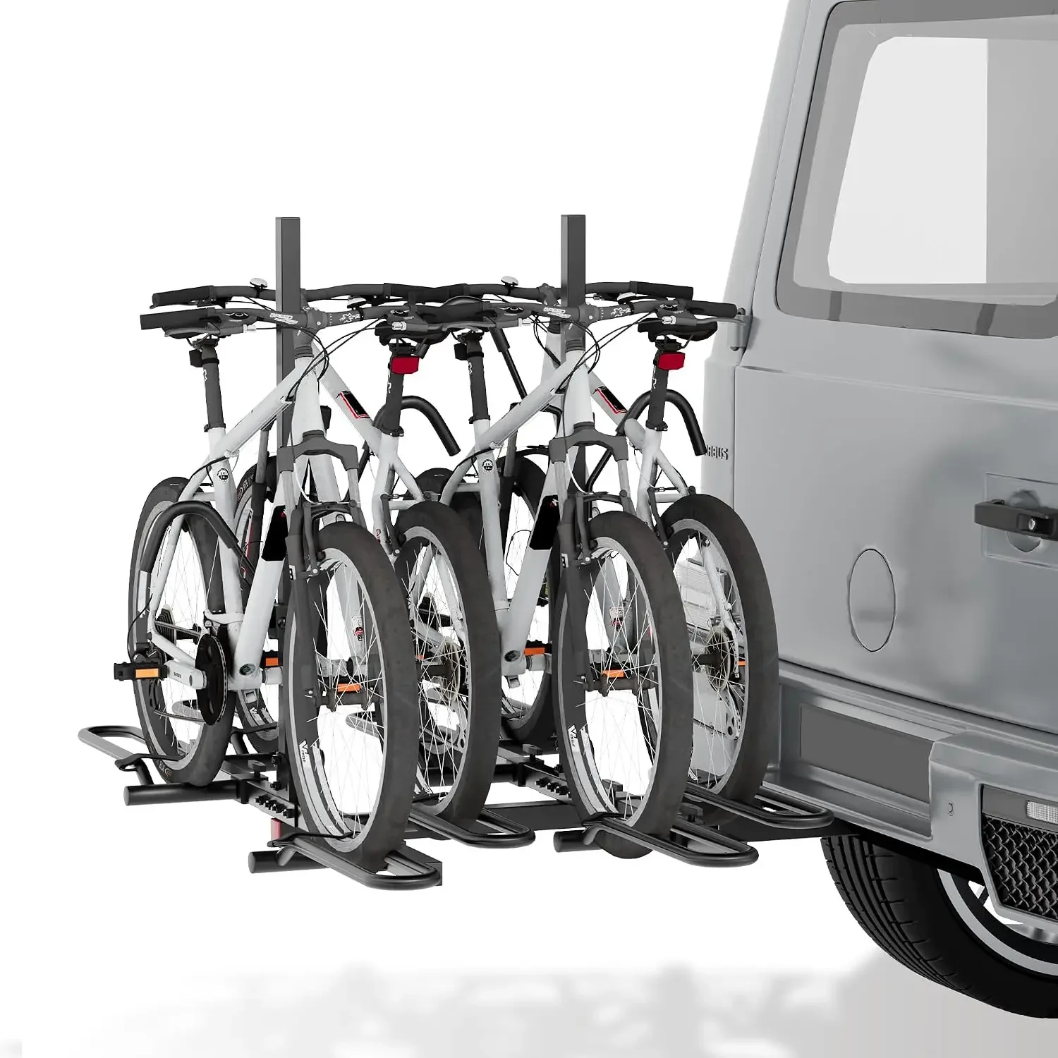 Bike Rack Hitch for Car, 180 Lbs Capacity for 4-Bike with Foldable Tilt Design Hitch Bike Rack for Cars Trucks and SUV with 2