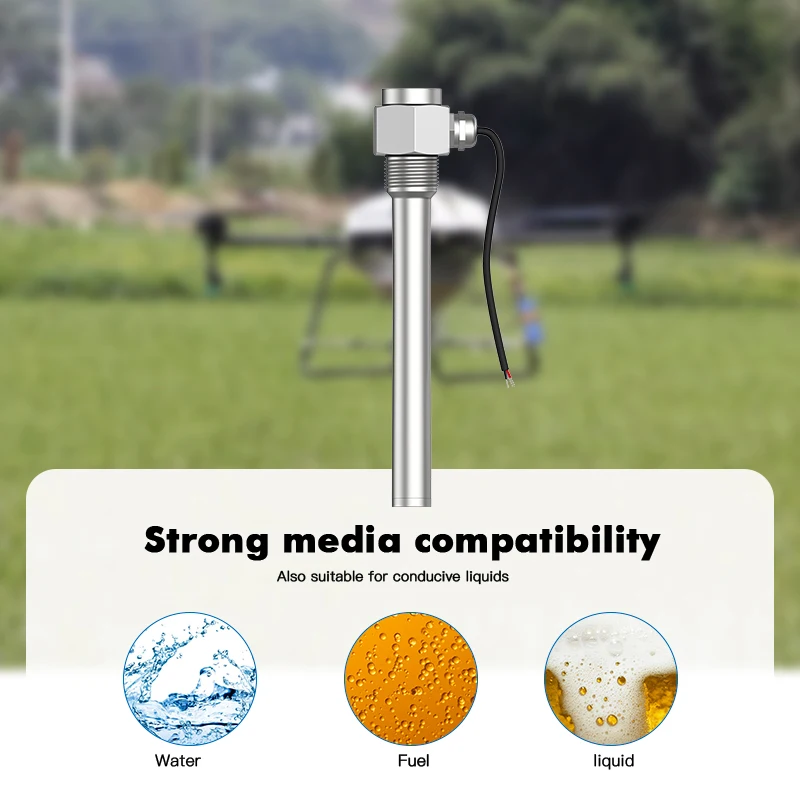 GLTV7S 500mm 4~20mA 0~5V RS485 Capacitance Fuel Water Level Sensor