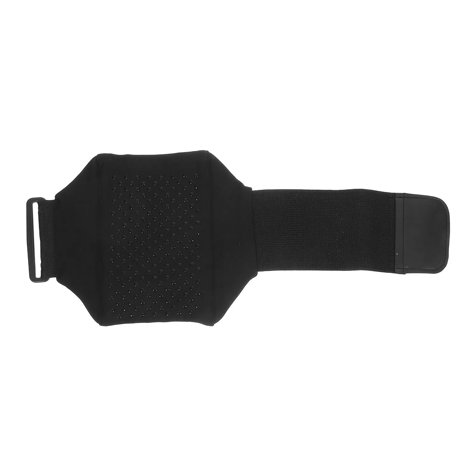 Black Sports Running Leg Pouch Elastic Calf Bag Hook Loop Tape Phone Holder Storage Case Workout Bag for Outdoor Exercise