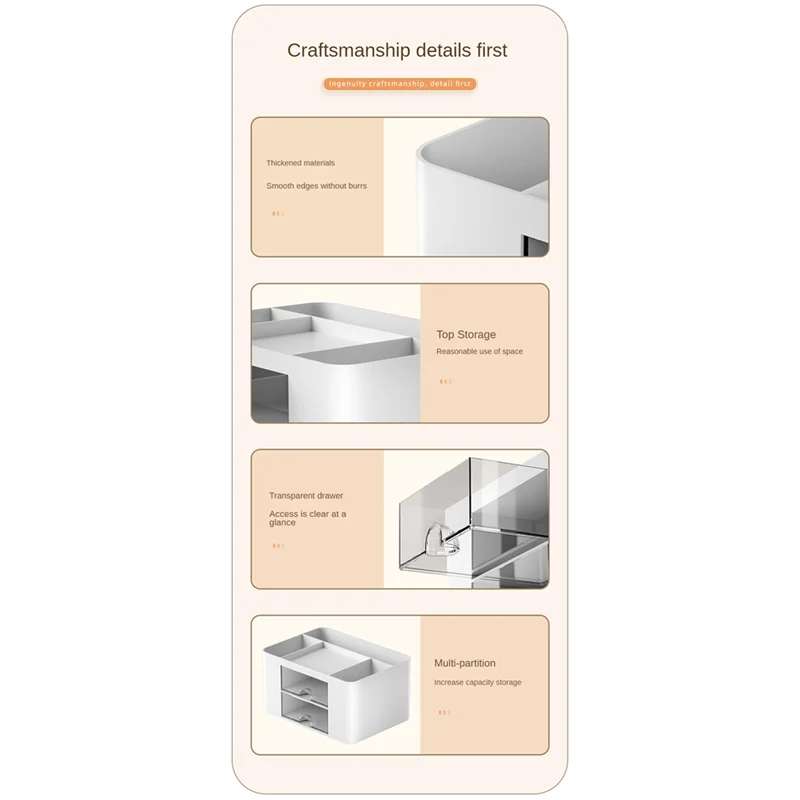 HFES Bureau-organizer Penhouder Multifunctionele pennenhouder Bureaulade voor kantoor Thuis School Roze