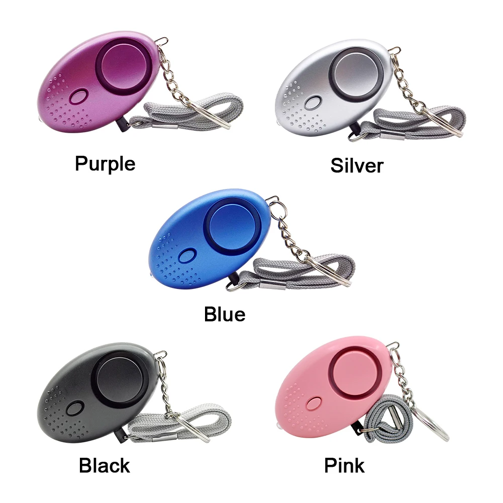 130DB Siren Song LED Portable Emergency SOS Security Self Defense Alarm Keychain Personal Alarm for Women Children Elders