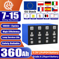10000+ Cycles Grade A 360AH Lifepo4 Battery New 3.2V Lithium Iron Phosphate Rechargeable Cells For RV Solar Camping Cells Backup