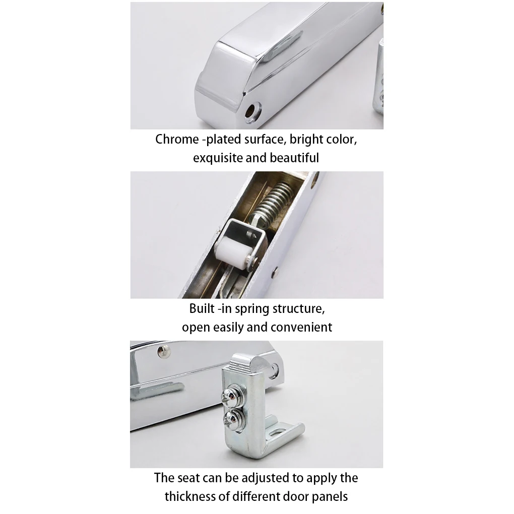亜鉛合金冷蔵庫ドアハンドルポータブル交換メッキユニバーサル家庭用レストランオーブンプルハードウェアタイプ 1