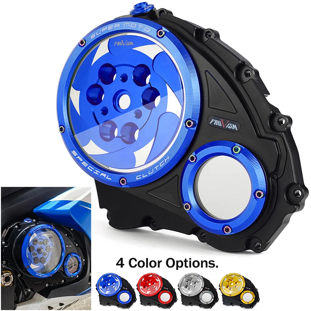 Clear Clutch Cover For Suzuki GSX-R1000 2007-2016, GSXR1000 GSX-R GSXR 1000 GSX R1000 Engine Protector Guard