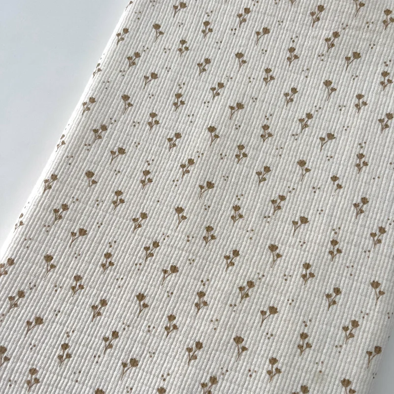 

Fabric Small Floral Knit Polyester Cotton Fabric Handmade Small Shirt Clothing Dress