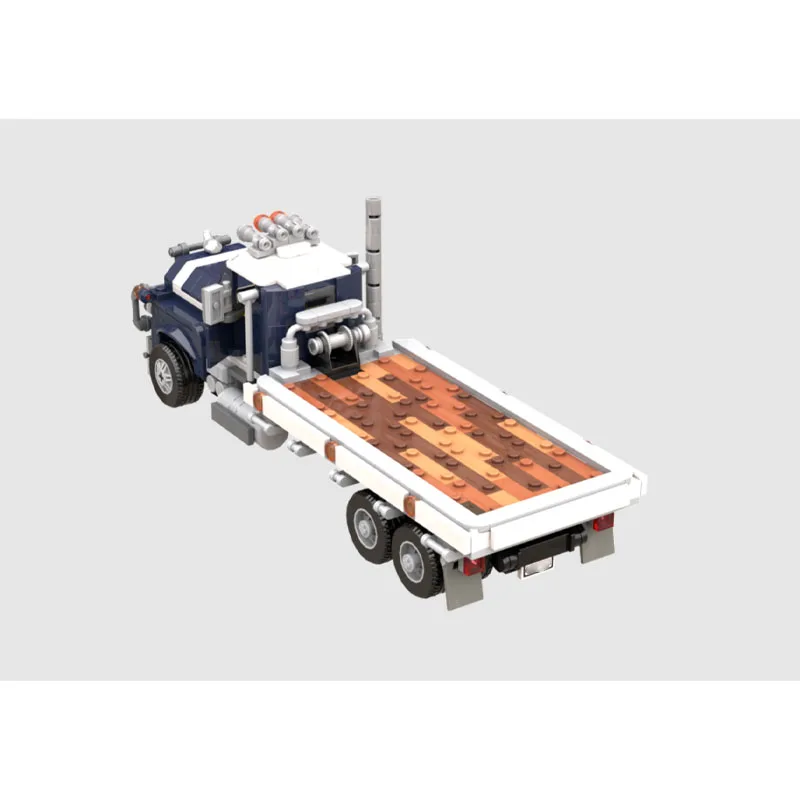 MOC-164204 Klassisches neues Flachbett-LKW-Bausteinmodell, 650 Teile, kreatives Geburtstagsspielzeug, Geschenk für Jungen und Kinder