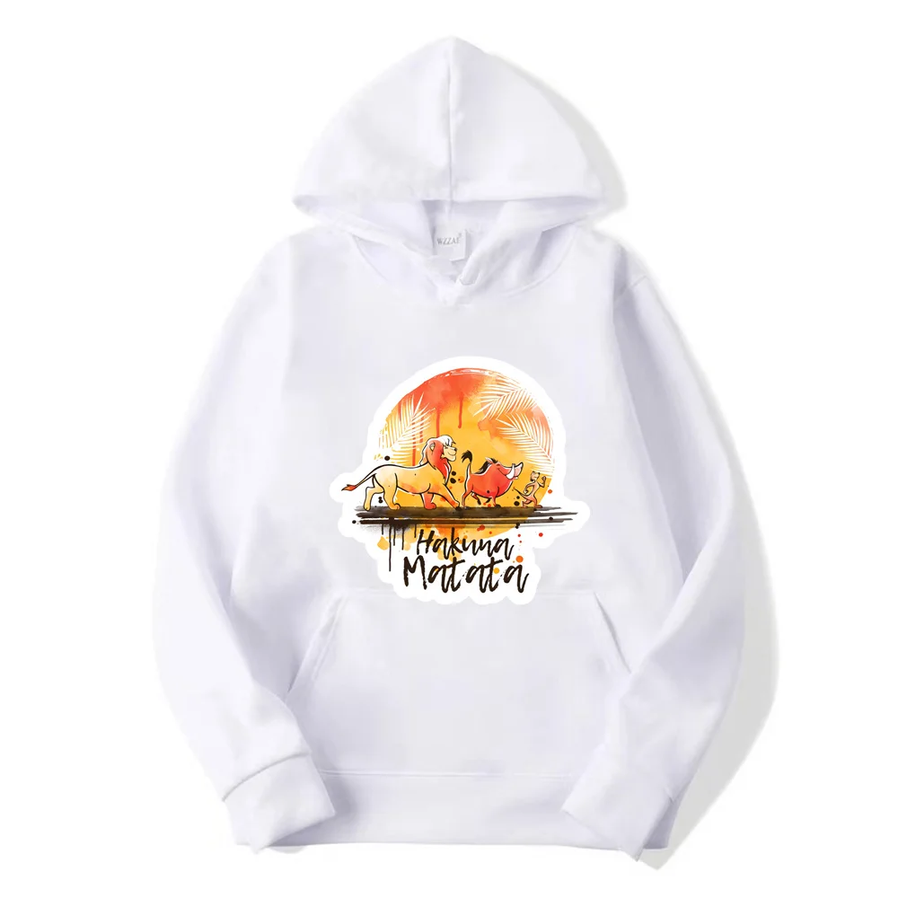 Disney The Lion King Men and Woman Hoodie Cartoon Fashion Women Oversized Sweatshirt Tops Spring Autumn Couple Pullover Clothing