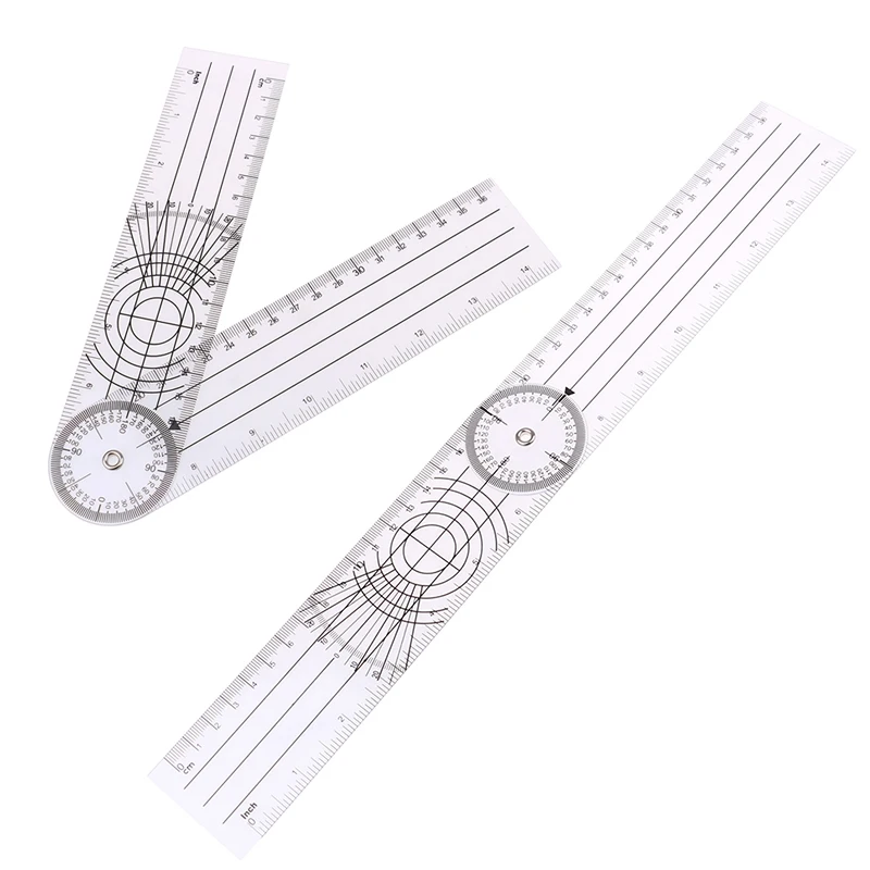 (.) 0-140mm 360 Degree Goniometer Angle  Spinal Angle Ruler Angle Inclinometer Ruler Protractor Angle Finder Measuring Tool