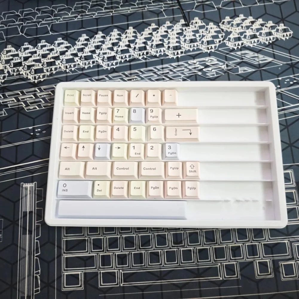 Sugar cube keycap Extremely thick material 1.8-1 thickness Original height Five-sided sublimation keycap