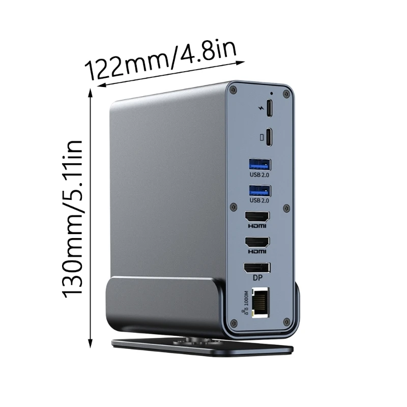 CS1W Versatility USB C Laptop Docking Station 15 in 1 Adapter with HDTV VGA