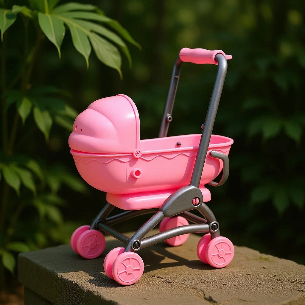

Stroller Toy for Kids Plastic Baby Stroller for 3 Year Old Girls Furniture Accessories Model Assembly for Children