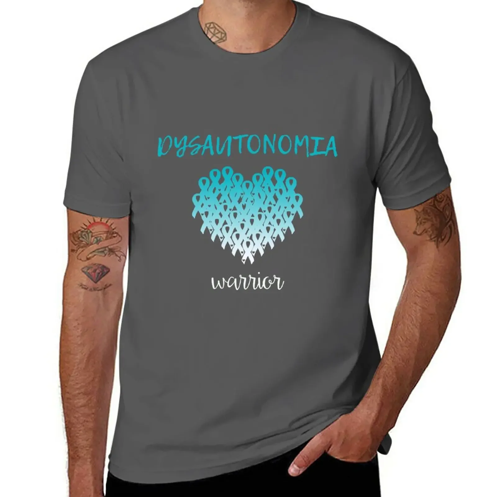 New Dysautonomia Warrior T-Shirt vintage graphic tee quick drying shirts graphic sublime mens funny t shirts