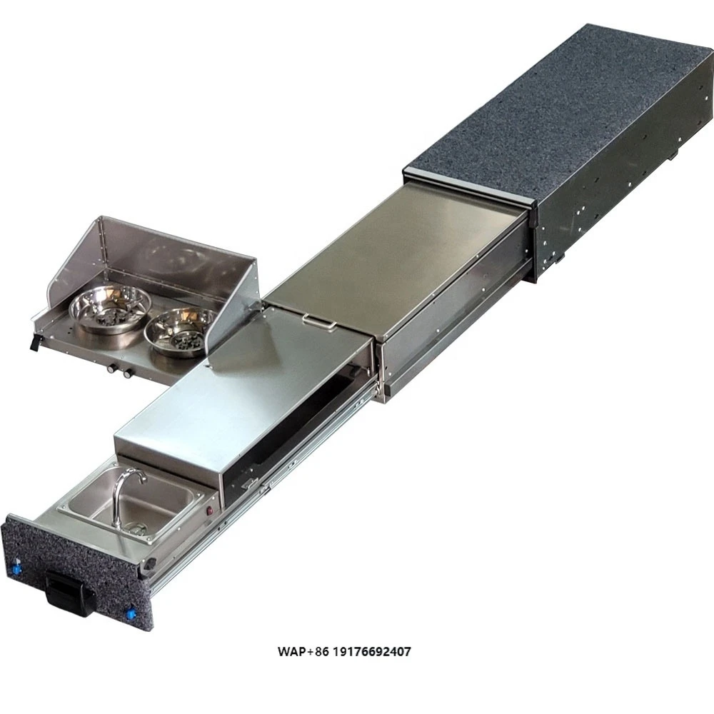 Hot Selling VRD4X4 Slide Out Kitchen Universal For 4WD Pickups Field Cooking With Gas Stove Offroad 4x4 Camping Kitchen unit