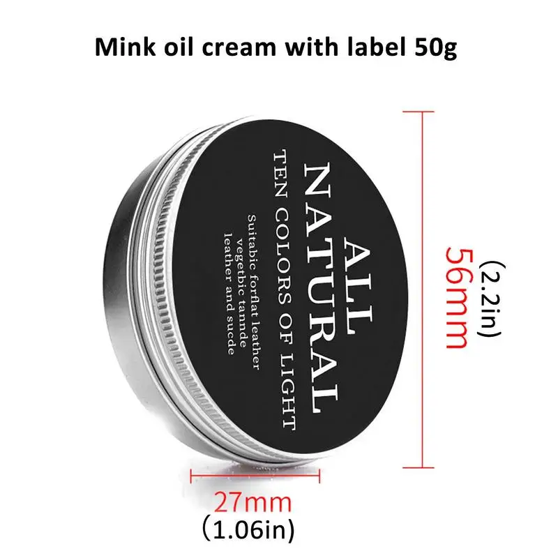 30g/50g/100g Leather Craft Shoes Bags Car Seat Maintenance Cream For Leather Care Practical Mink Oil Cream