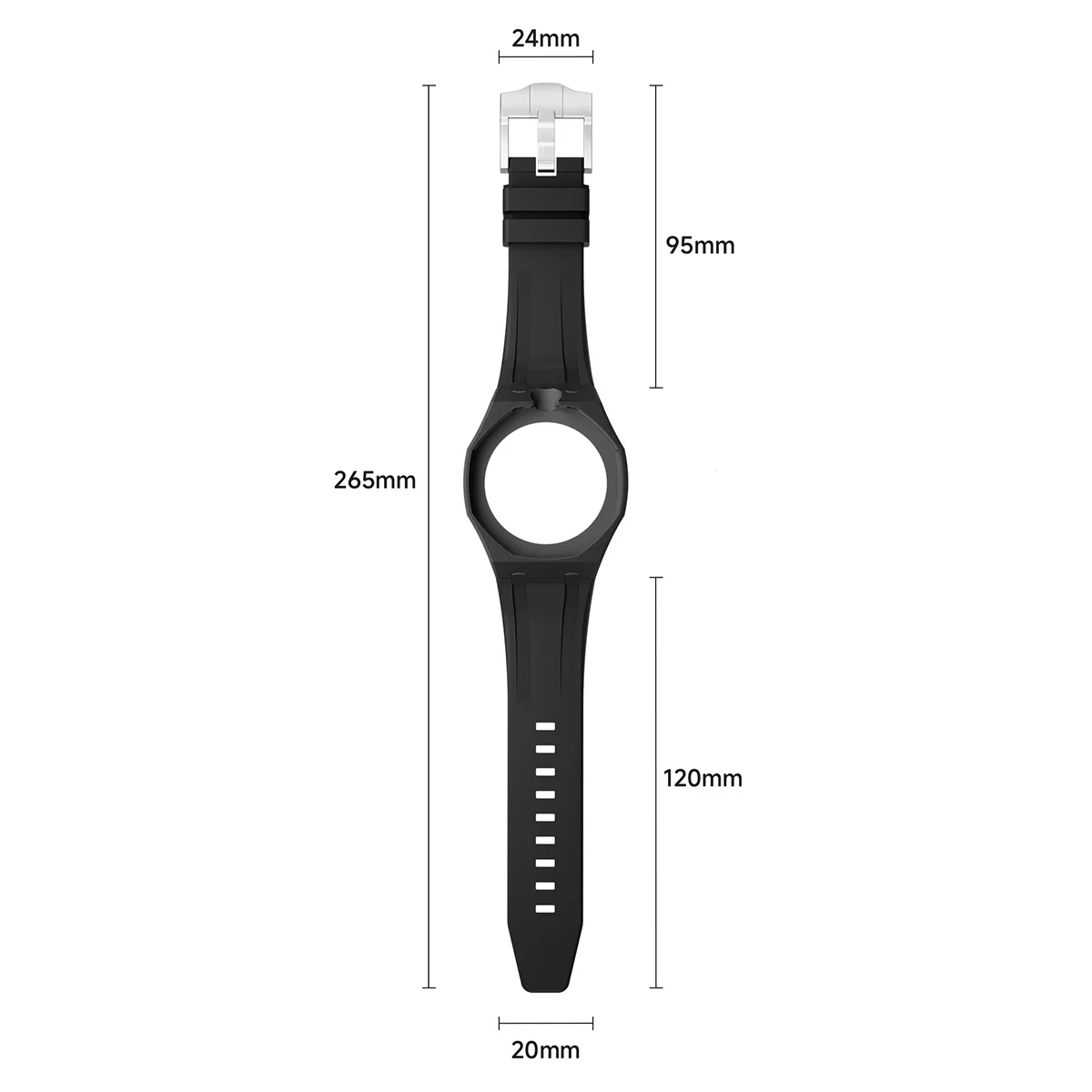 PC Case Rubber Strap for Swatch X AP Royal Pop Band Pocket Watch Wristwatch Modification Kit Integrated Luxury Accessories view 5