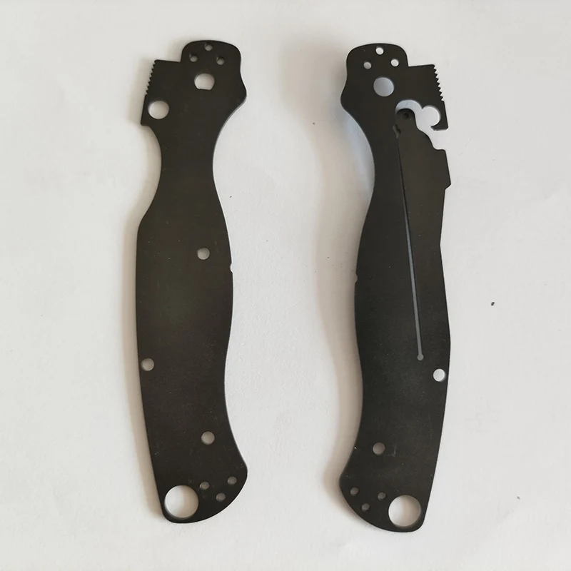 1 para wkładek nóż ze stali nierdzewnej części akcesoria dystansowe do oryginalnego Spyderco C81 paramilitarny 2 Para2 Para2 noże uchwyt