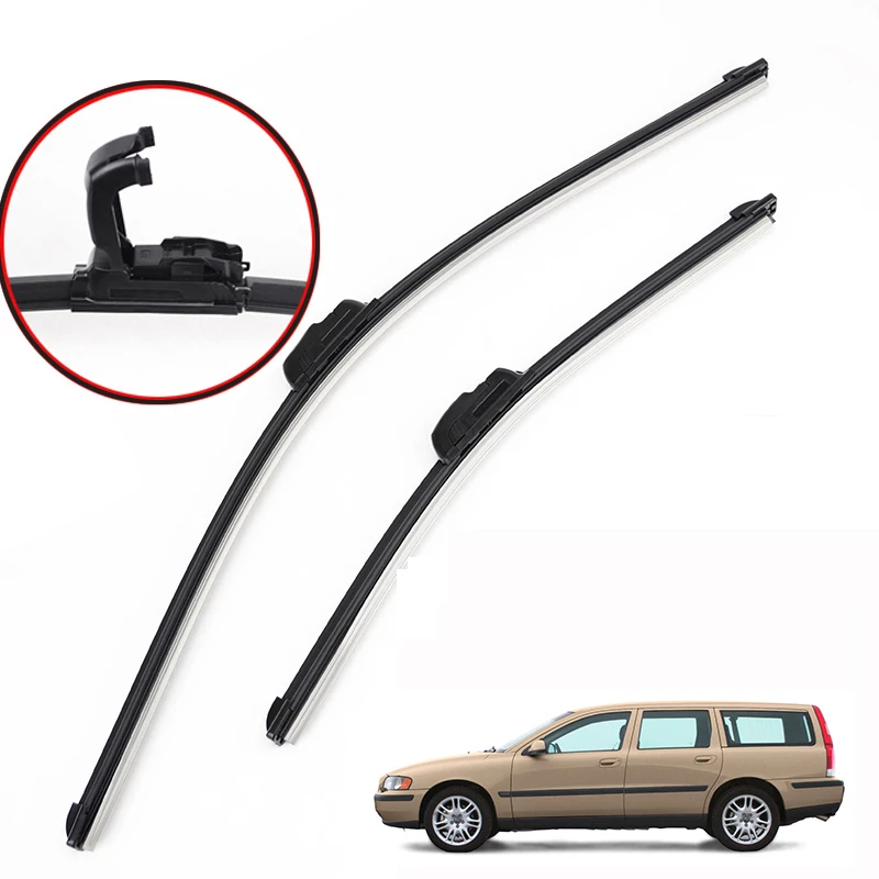 Erick\'s Wiper Front & Rear Wiper Blades Set Kit For Volvo V70 XC70 2000 - 2003 Windshield Windscreen Window Car Rain Brushes