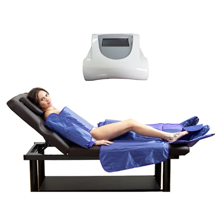 

3 in1 Professional EMS Far Infrared Pressotherapy Lymphatic Drainage Machine Air Pressure Massage Detox Slimming Machine