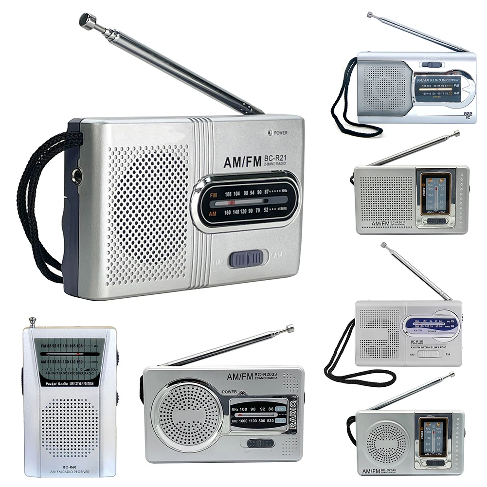 Mini Radio Vintage con batería AM FM Radio portátil para interiores y exteriores Regalos para personas mayores