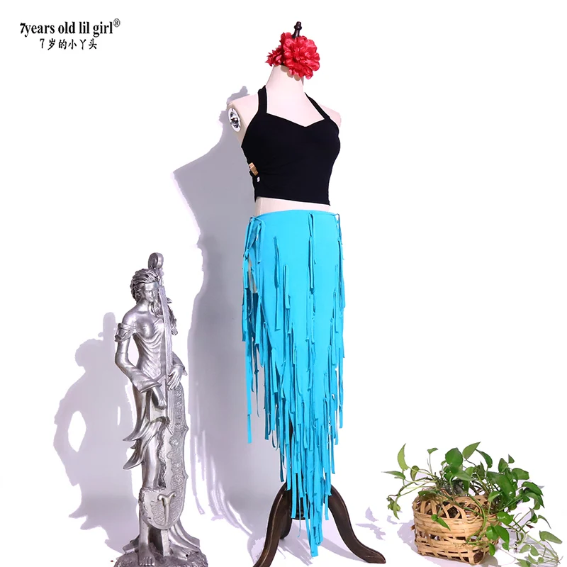 Dance Clothes Fringes Hip Scarf Oriental Dance Skirt Belly Dance Triangular Belt Tassels Skirts BL222