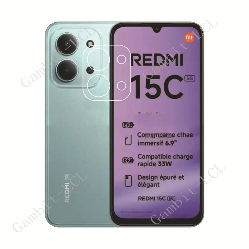 2PCS-5PCS 3D 9H HD Tempered Glass For Xiaomi Redmi 15C 4G 5G Redmi15C Poco C85 PocoC85 Camera Lens Protector Cover Film
