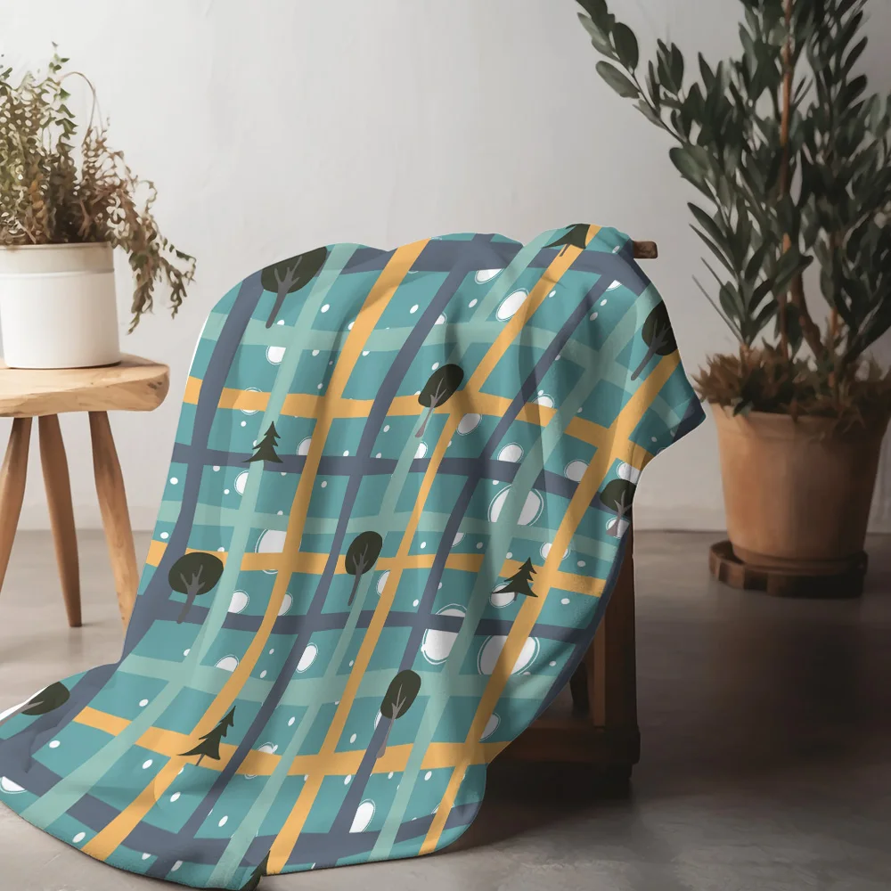 

Tu Cozy Throw Blanket Forest Trees Nature Landscape Home Decor Soft Warm Bedspread Living Room Dorm Room Gift Ultra Soft