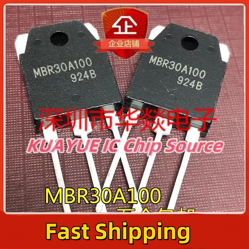 

10PCS-30PCS MBR30A100 TO-3P 100V 30A Quality In Stock