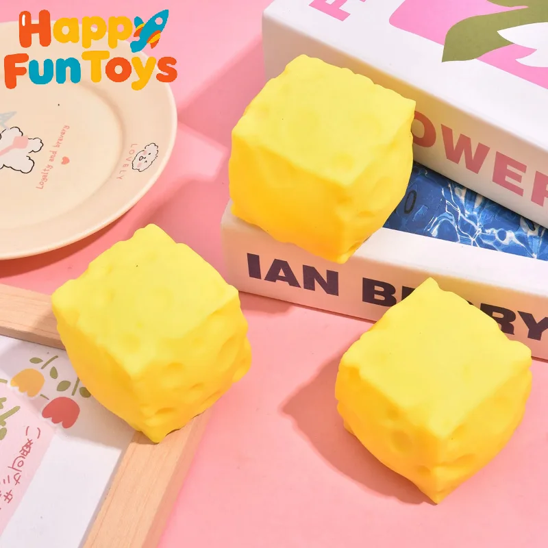 Cheese Slow Rebound Pinching Office Decompression Slow Rebound Cheese Pinching Ornament Relax And Decompress And Knead