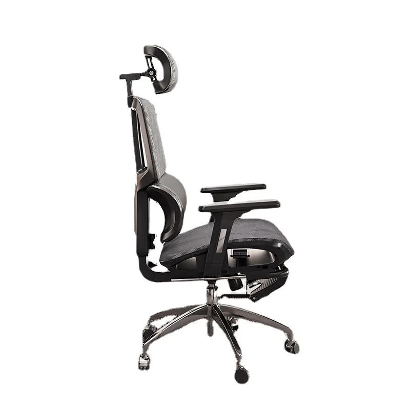 Ergonomic Office Chair with Footrest Deluxe Modern Mesh Adjustable Waist Swivel Reclining Executive Office Chair