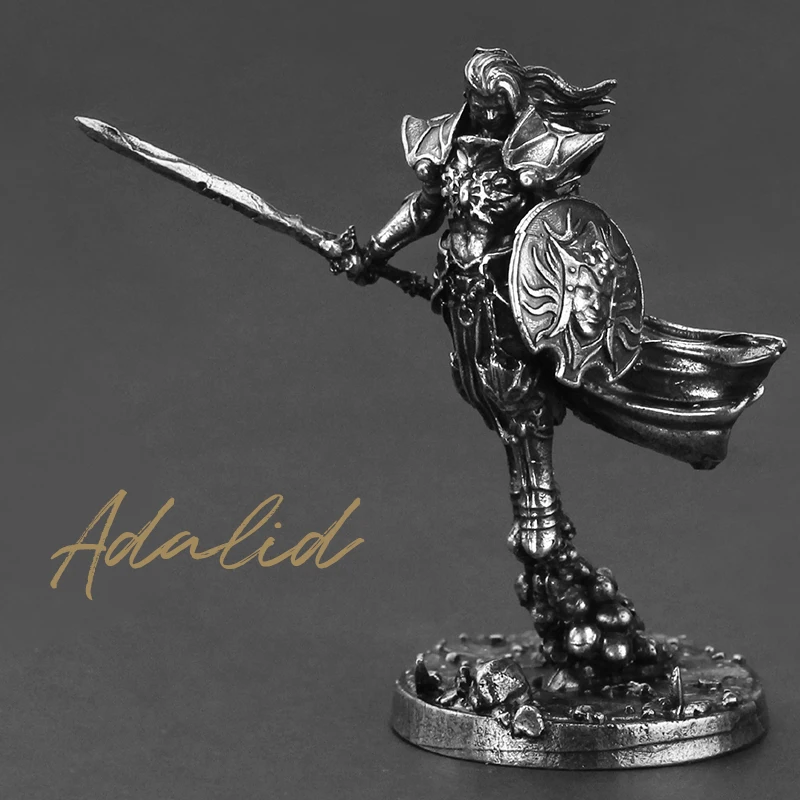 Copper Retro Ruin Rising Soldier Model Metal Figurine Model DIY Decoration Craft Gift Miniature Sculpture