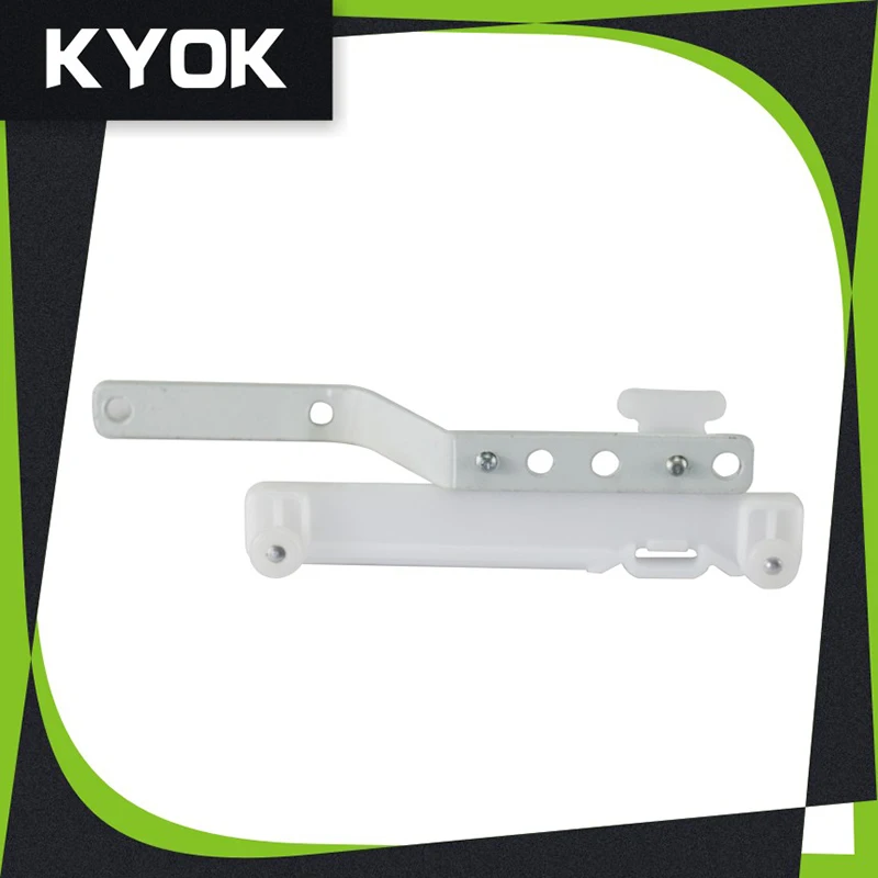 Braket Ekstensi Rel Gorden Warna Putih, Glider Rel Gorden Plastik dengan Pengait